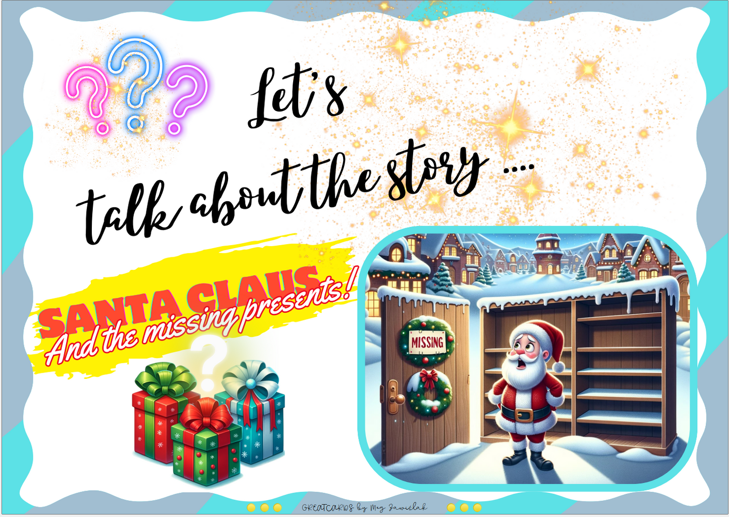 Santa Claus and the missing presents (with an animated video)