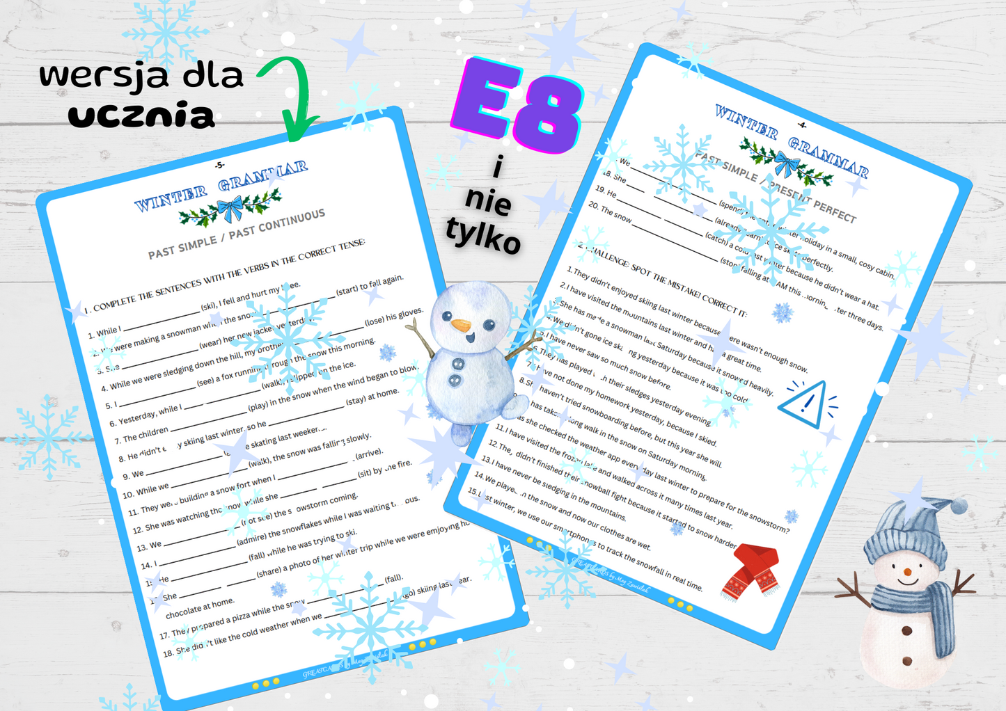 Winter Grammar (A2+/B1)
