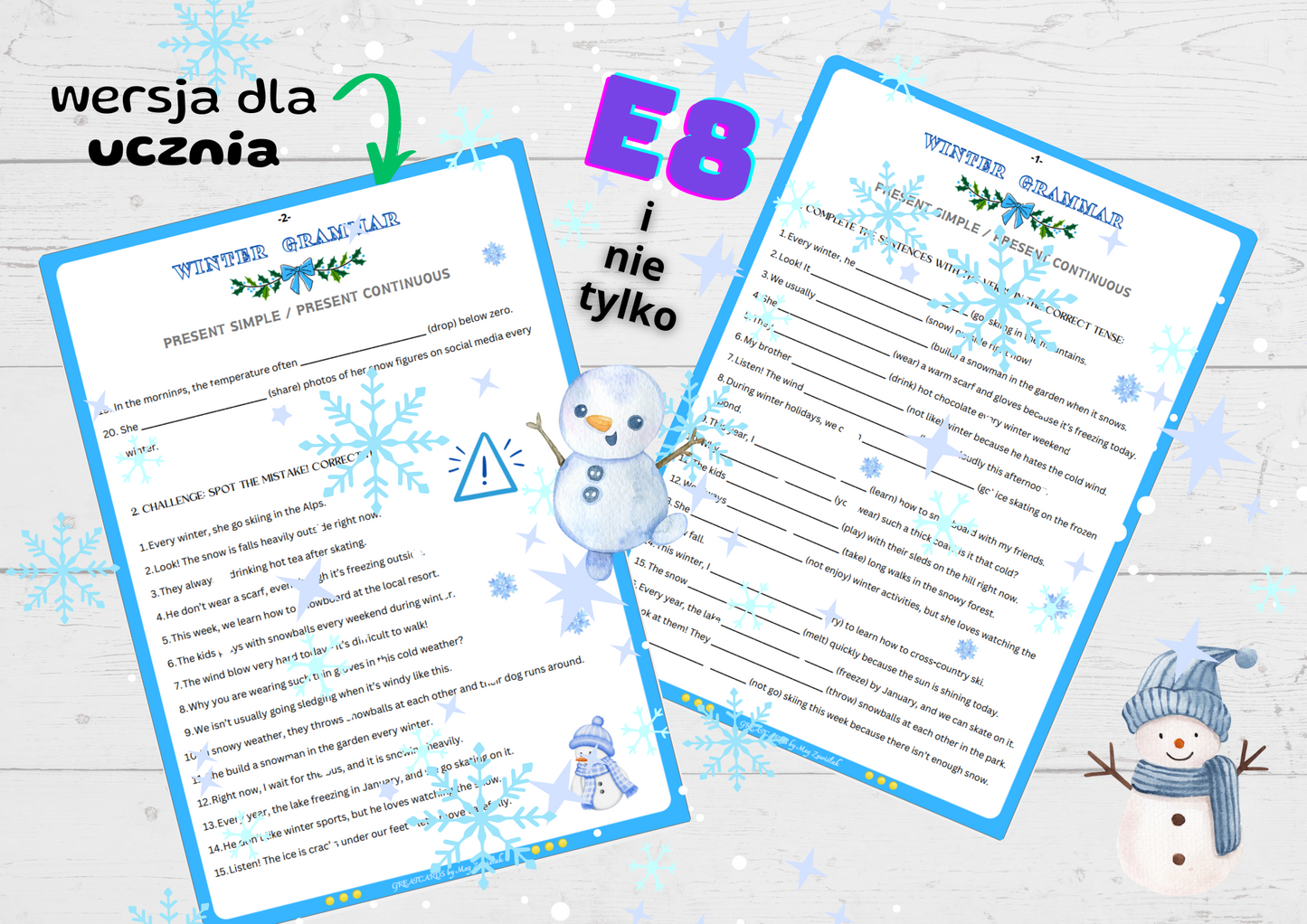 Winter Grammar (A2+/B1)