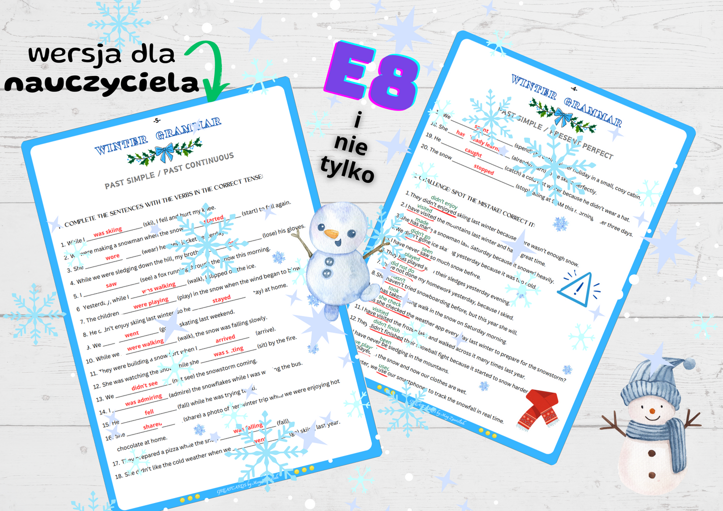 Winter Grammar (A2+/B1)