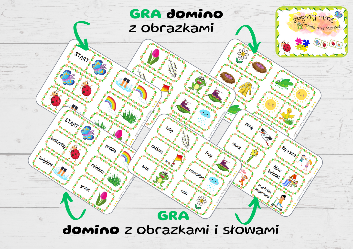 Greatcards - Spring Time - Games and Puzzles