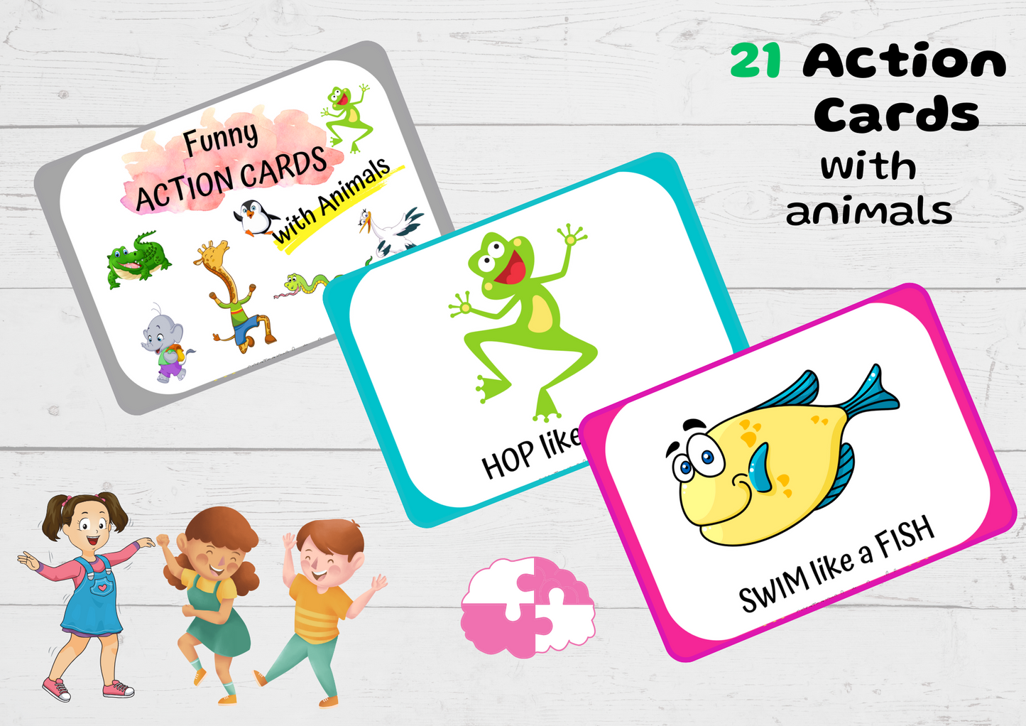 Greatcards - Funny Action Cards with Animals