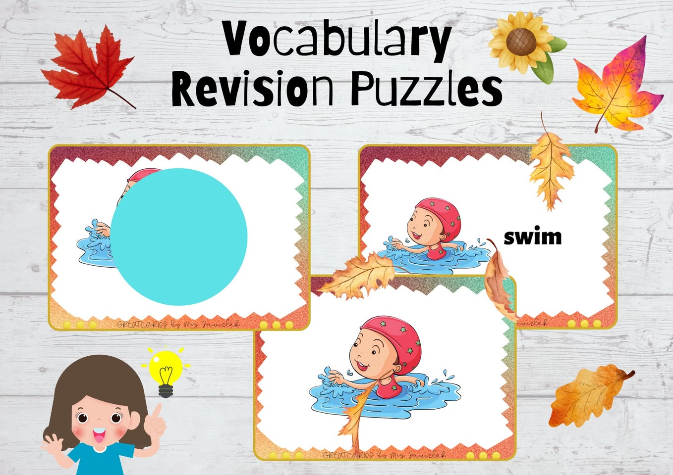 Greatcards - Vocabulary Revision Puzzles + Board Games (kl. II, III)