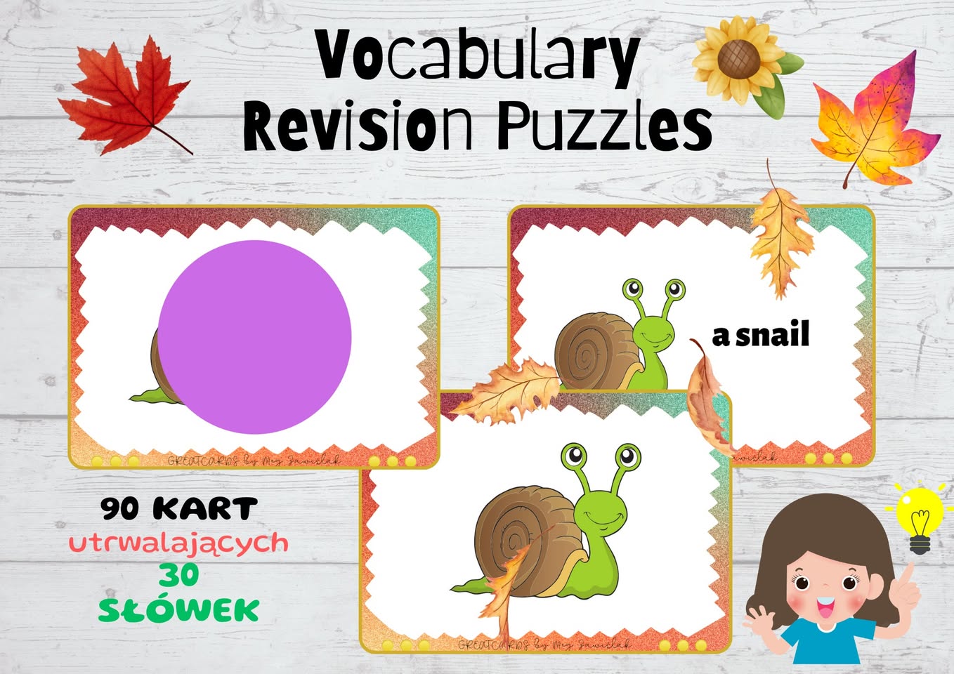 Greatcards - Vocabulary Revision Puzzles + Board Games (kl. II, III)