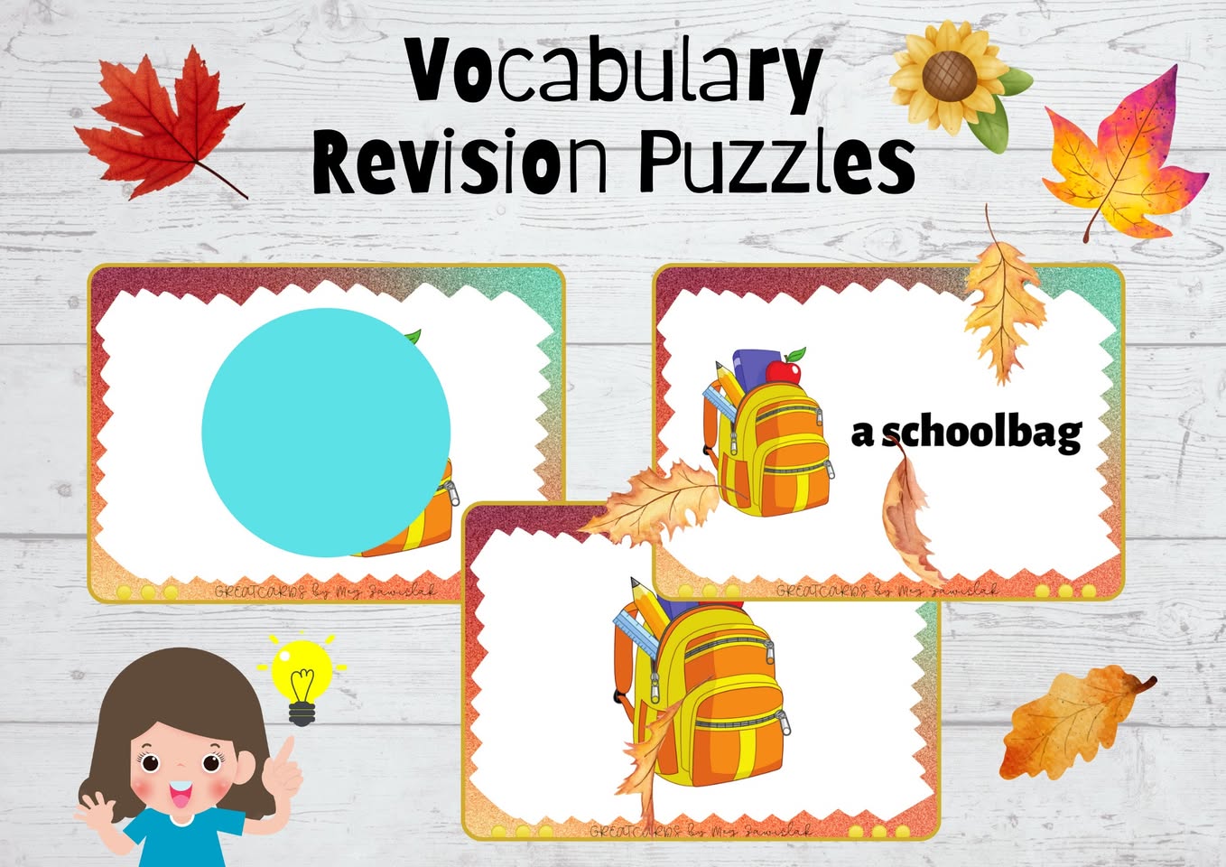 Greatcards - Vocabulary Revision Puzzles + Board Games (kl. II, III)