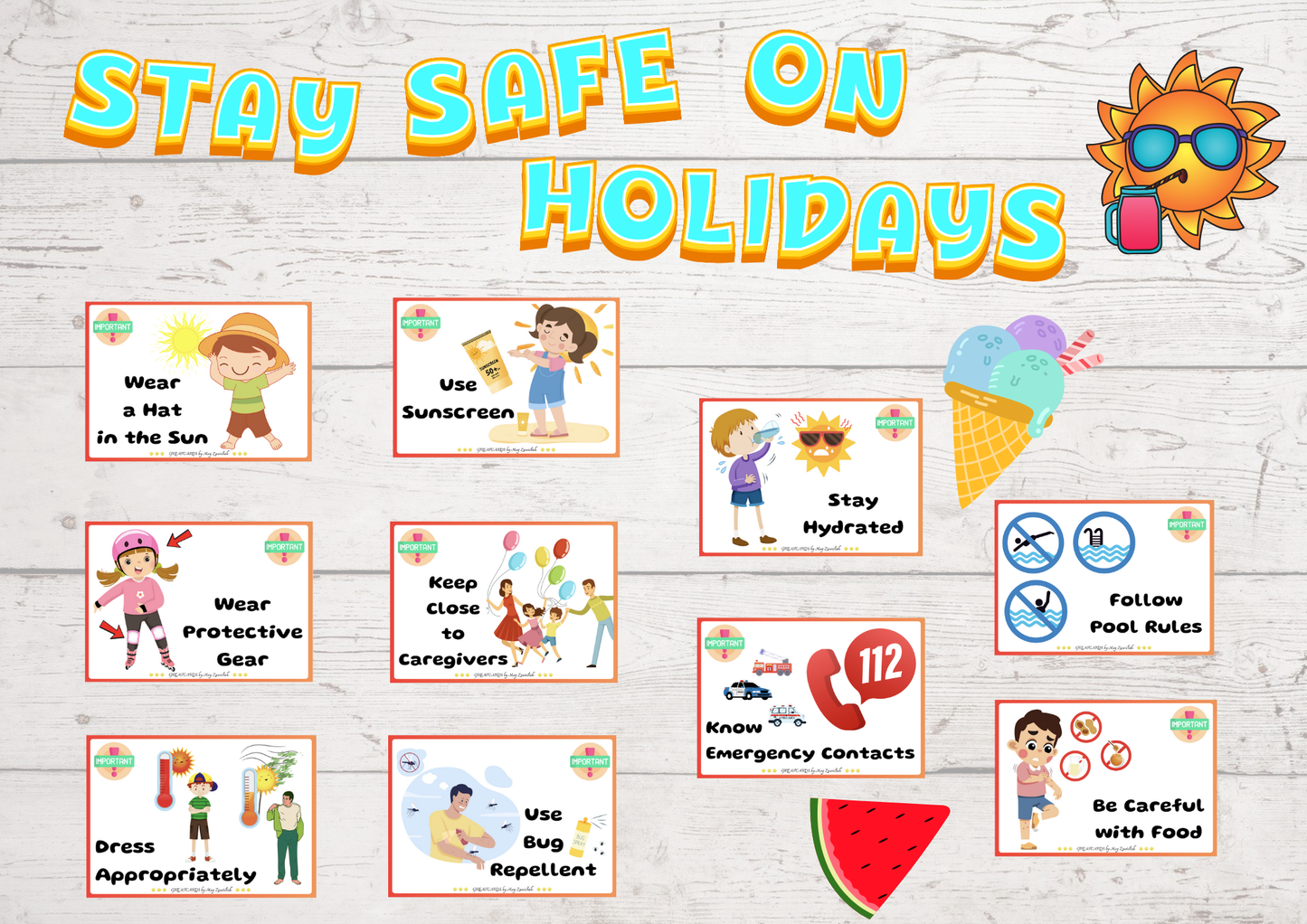Stay Safe on Holidays - Gratcards - gazetka
