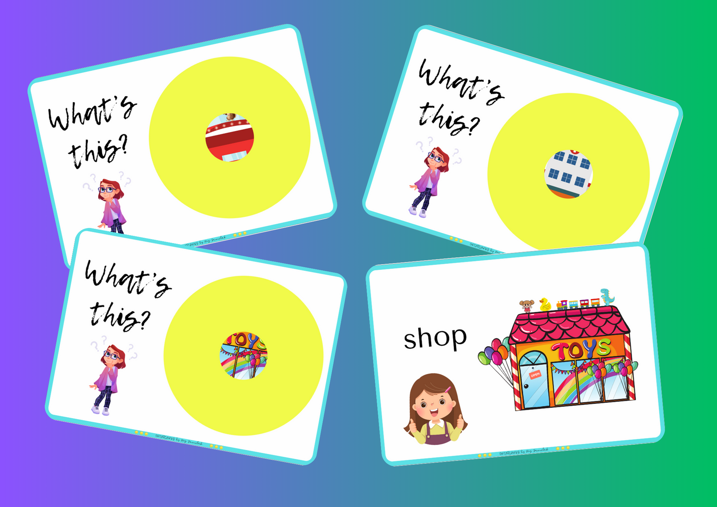 Greatcards - Places in Town (There is/There are/ next to/behind/in front of)