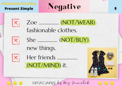 Greatcards - PRESENT SIMPLE - Grammar Practice