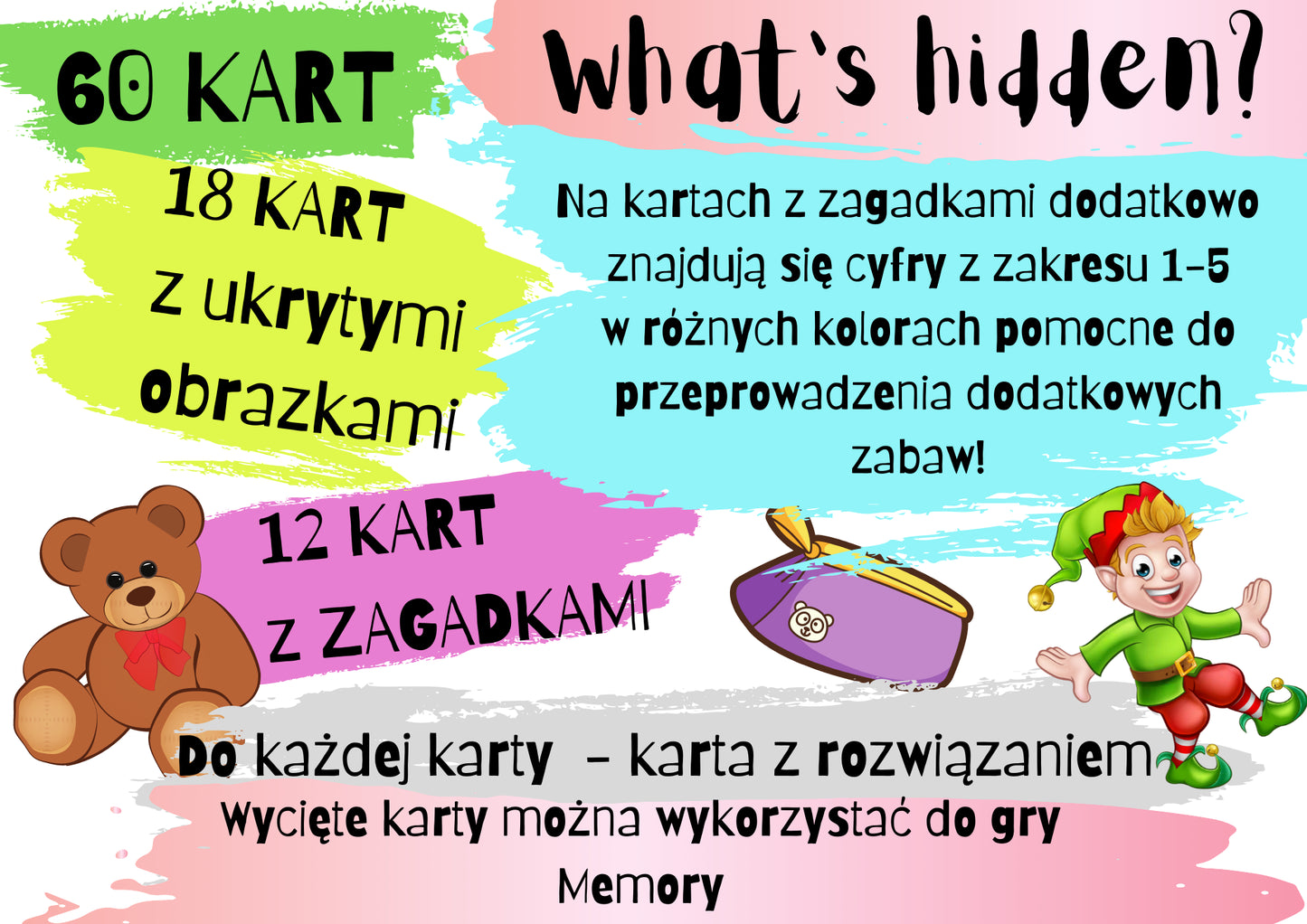 Greatcards - What's hidden? - school things and toys