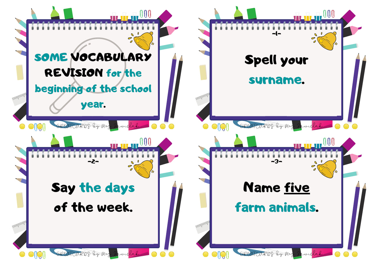 Greatcards - Vocabulary Revision Game