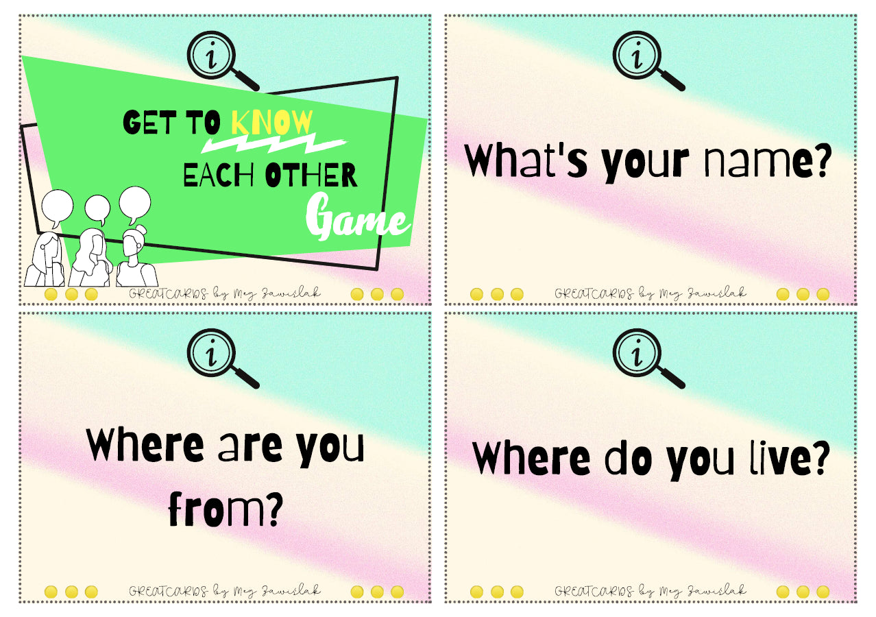 Greatcards - Get To Know Each Other Game