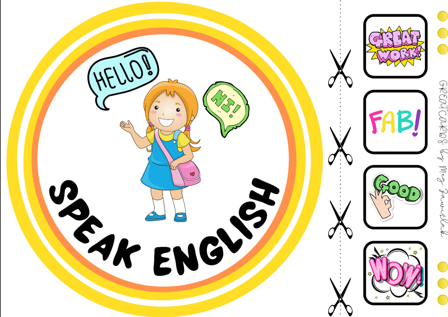 Greatcards - Classroom Language Cards