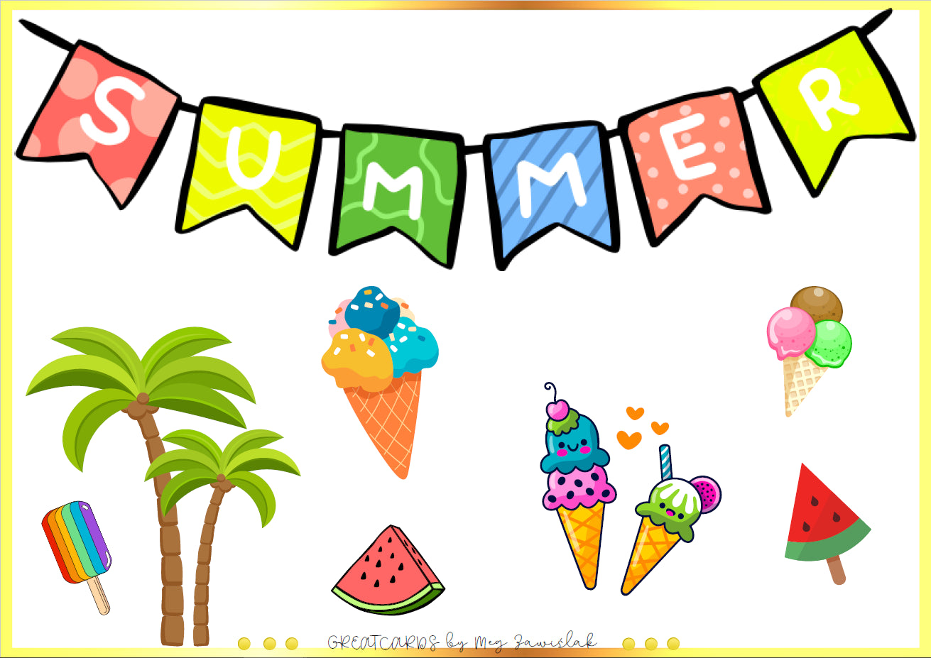 Greatcards - Summer Time with Summer Action Cards