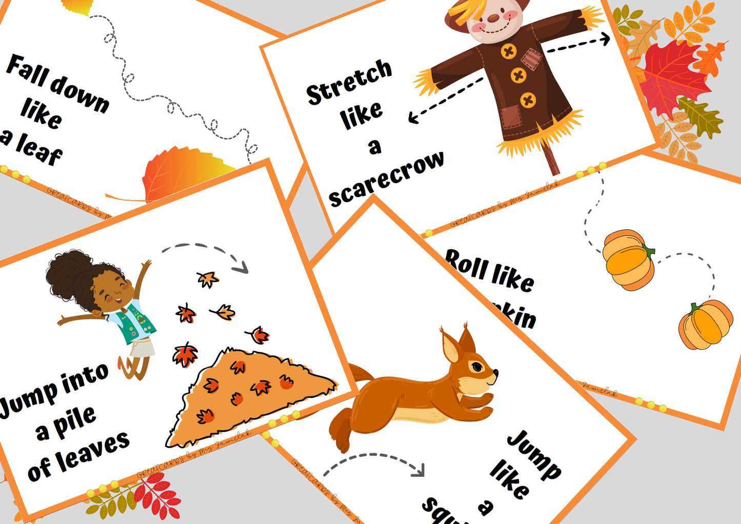 Greatcards - Autumn Action Cards