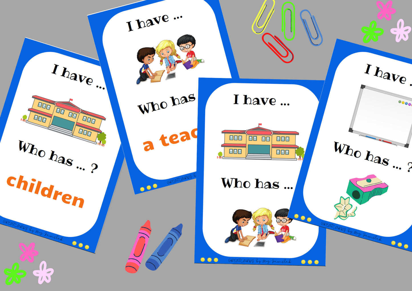 Greatcards - Back To School - School Objects