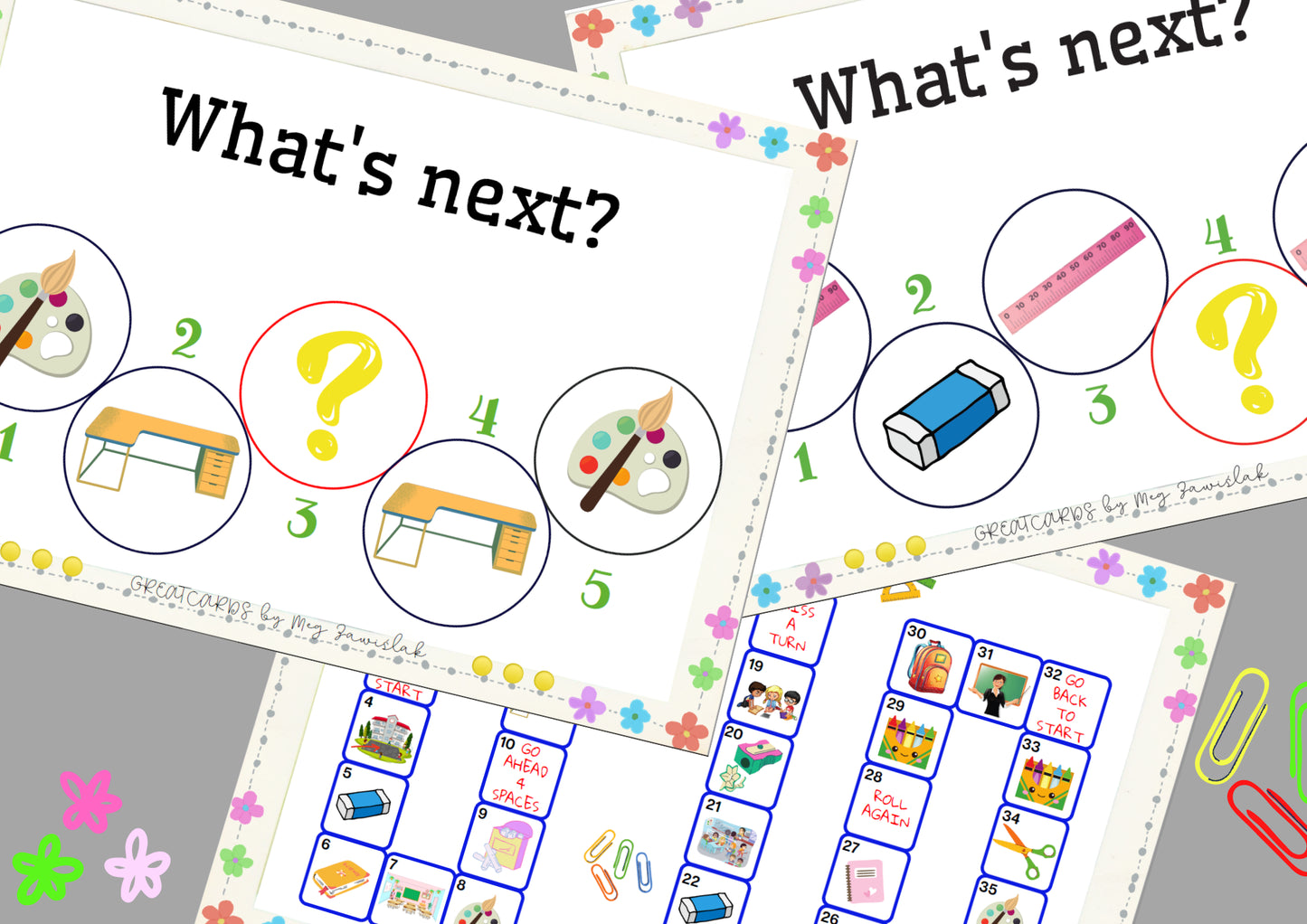 Greatcards - Back To School - School Objects