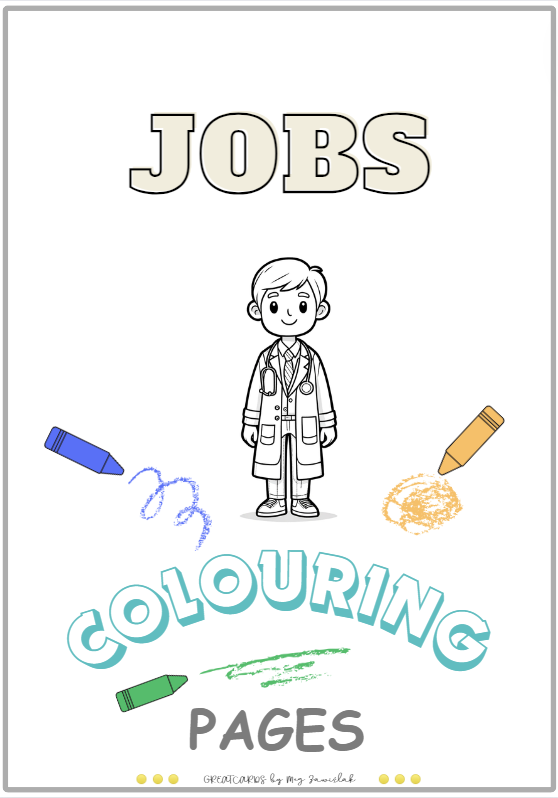 Greatcards - JOBS - Colouring Pages