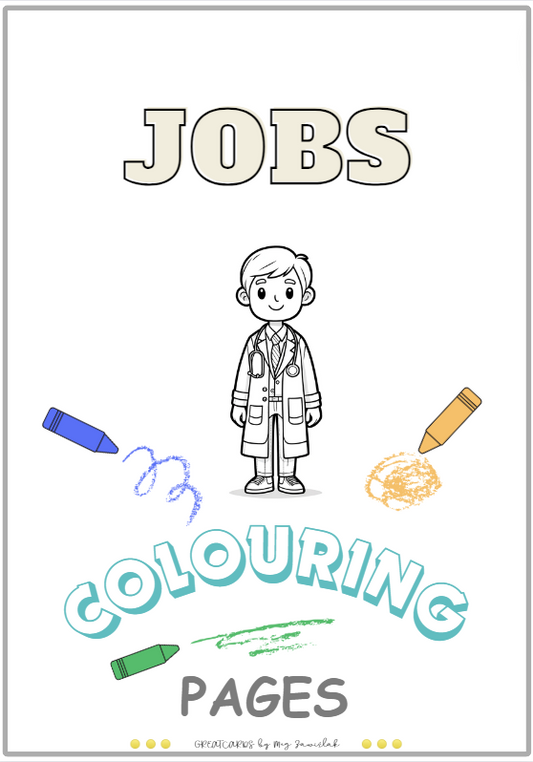 Greatcards - JOBS - Colouring Pages