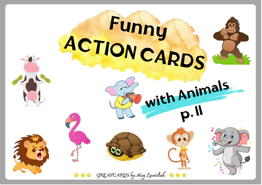 Greatcards Funny Action Cards with Animals p. II