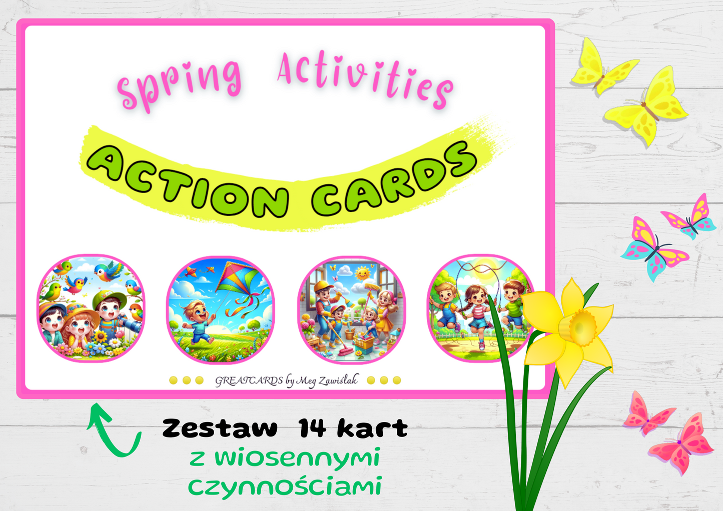 Greatcards - Spring Activities - Action Cards