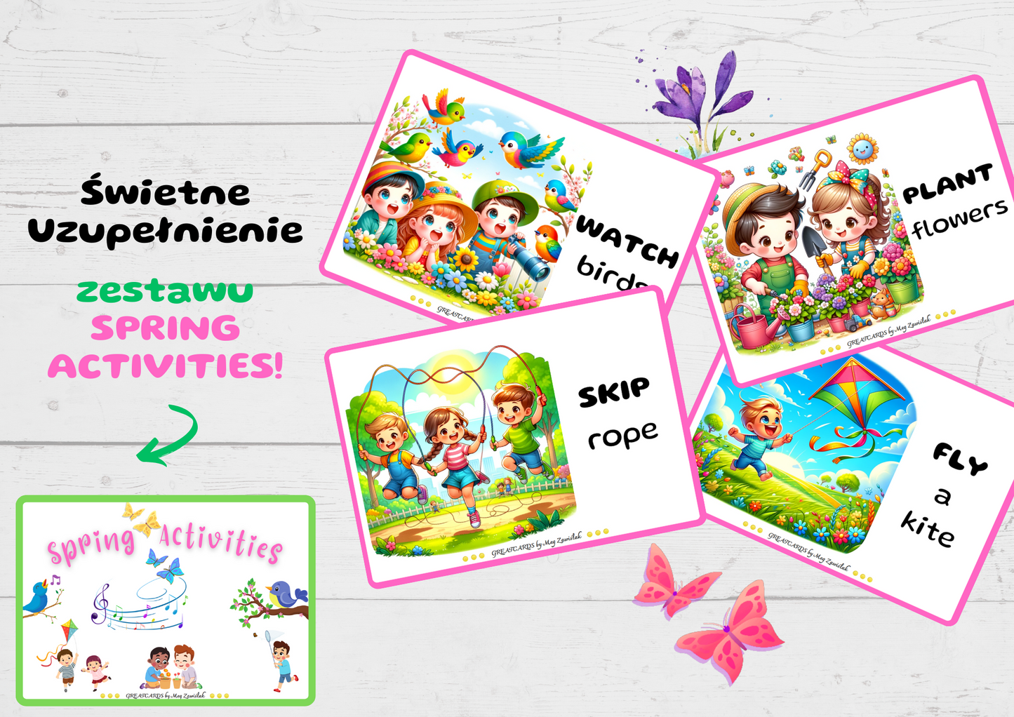 Greatcards - Spring Activities - Action Cards