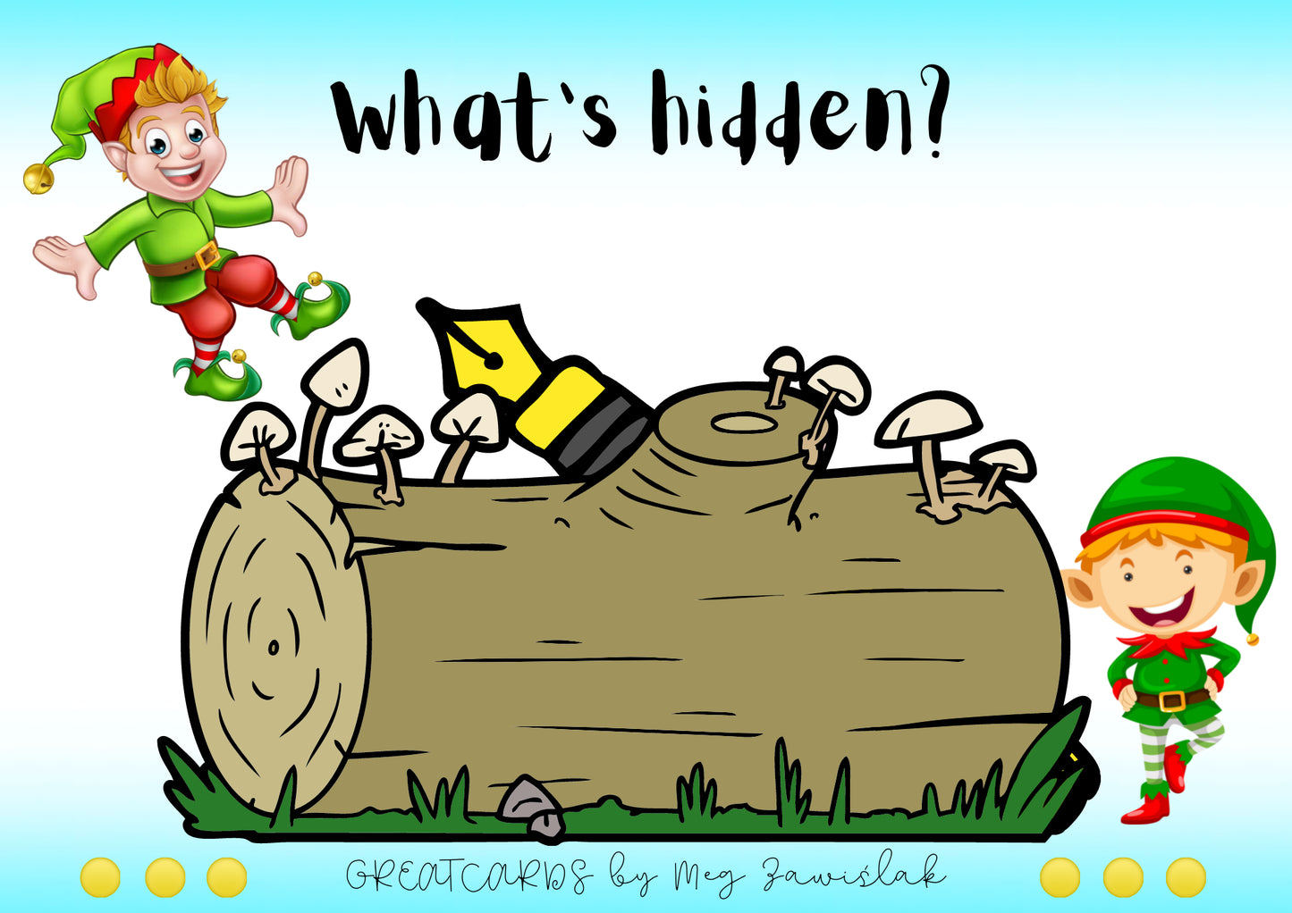 Greatcards - What's hidden? - school things and toys