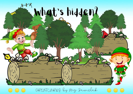 Greatcards - What's hidden? - school things and toys