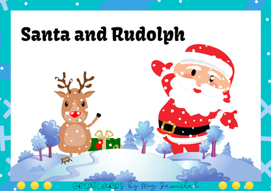 Greatcards - Santa and Rudolph