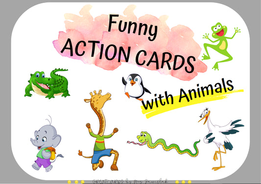 Greatcards - Funny Action Cards with Animals