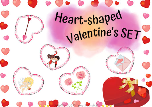 Greatcards - Heart-shaped Valentine's Set